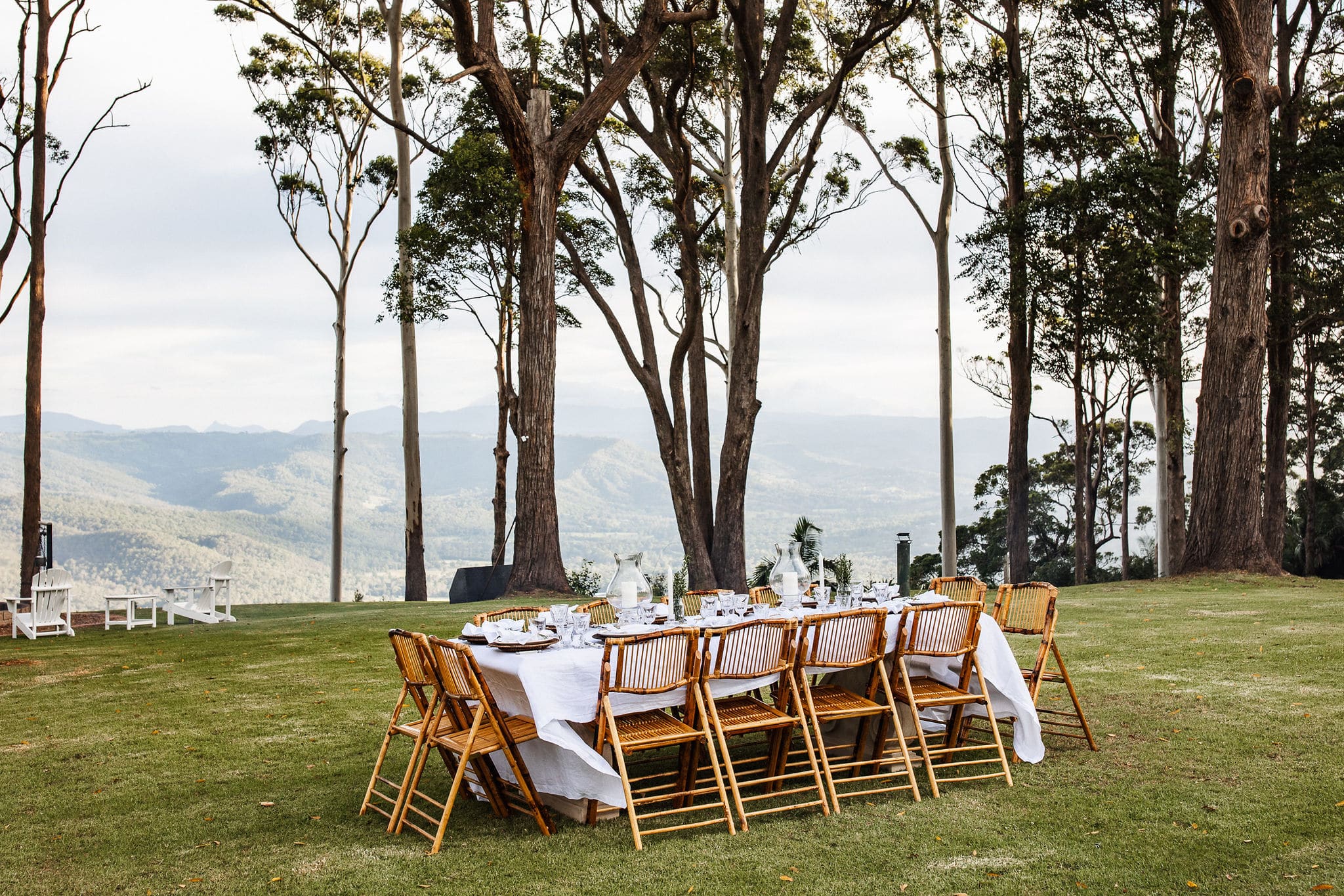 outdoor dining gold coast hinterland estate